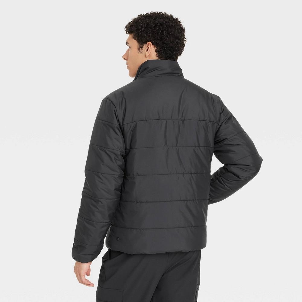 Mens Mid Weight Puffer Jacket with 3M Thinsulate - All In Motion Black XXL Product Image