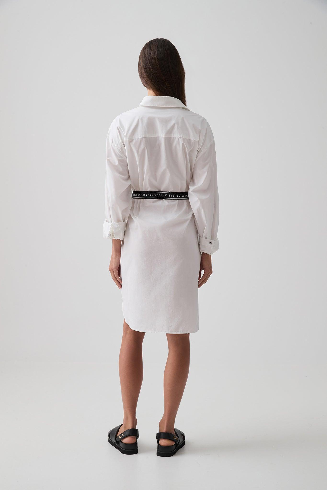 Belted Logo Shirt Dress 824 Product Image