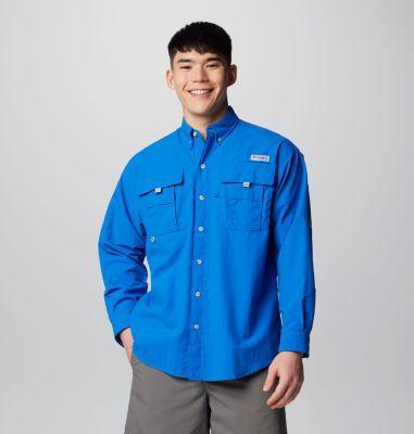 Columbia Big Tall Bahama II Long Sleeve Shirt (Vivid ) Men's Long Sleeve Button Up Product Image