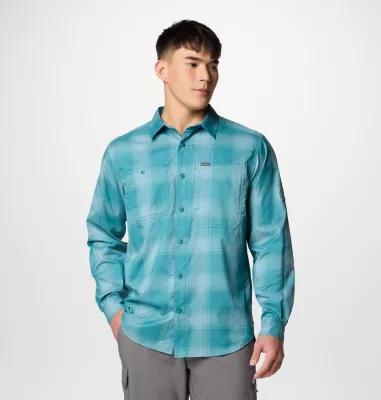 Columbia Mens Silver Ridge Utility Lite Plaid Long Sleeve Shirt- Product Image