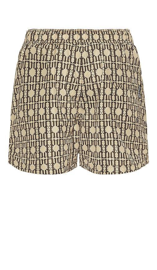 Palm Angels Swimshorts in Brown Product Image