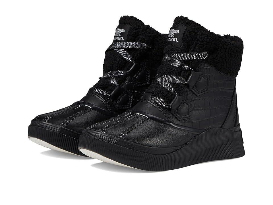 SOREL Out N About IV Chillz Lux Waterproof Black) Women's Snow Shoes Product Image