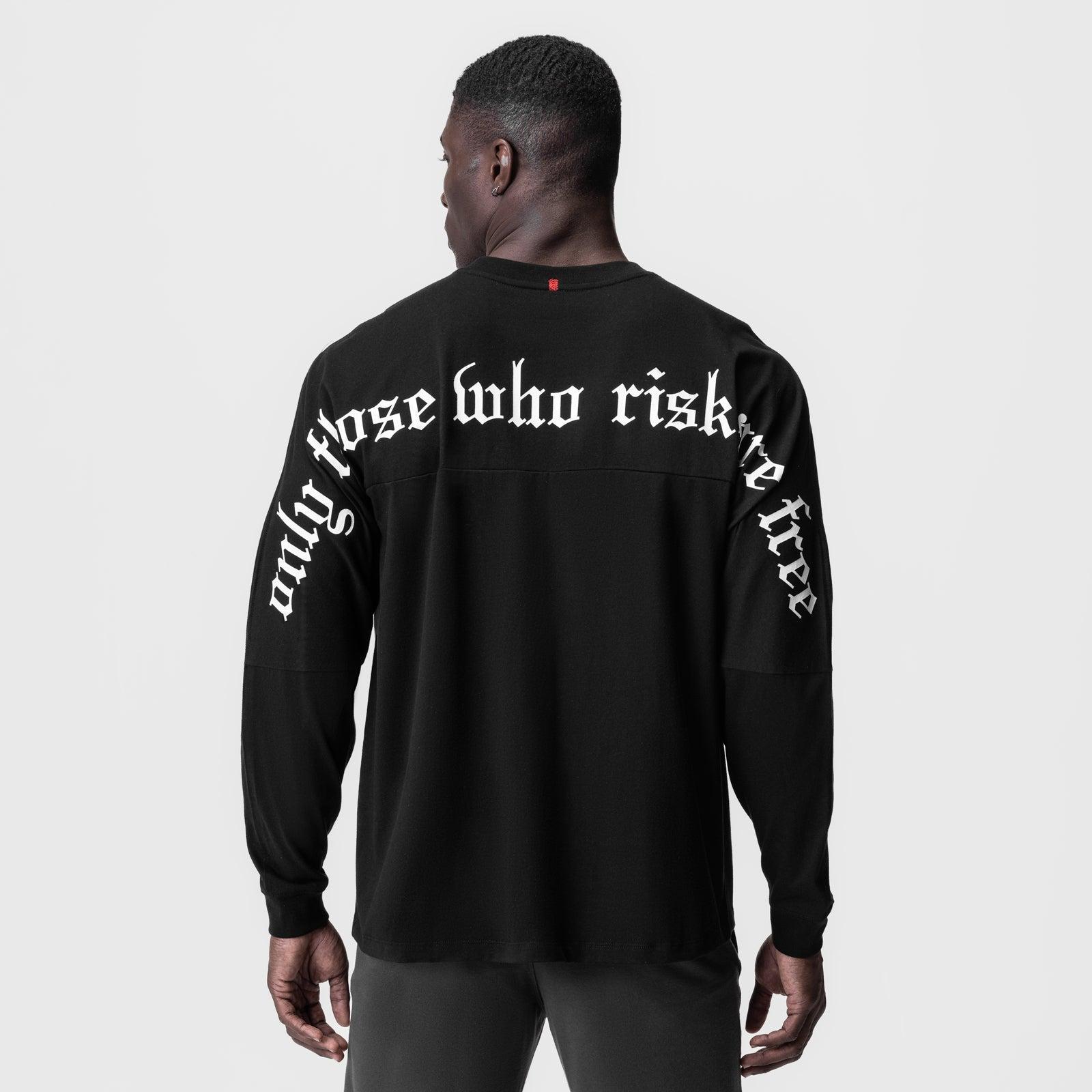 0851. Tech Essential™ Relaxed Long Sleeve - Black/White "OTWR" Product Image