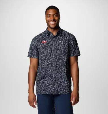 Columbia Men's PFG Super Slack Tide Short Sleeve Shirt - Tampa Bay Buccaneers- Product Image