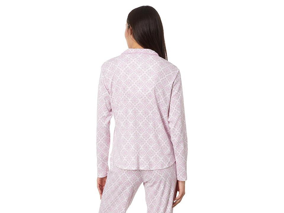 Karen Neuburger Gramercy Park Long Sleeve Girlfriend PJ Set (Floral Trellis) Women's Pajama Sets Product Image