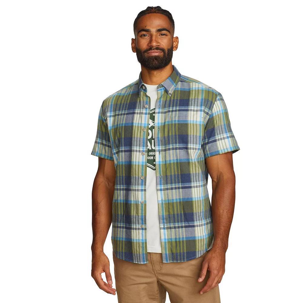 Big & Tall Eddie Bauer Short Sleeve Tidelands Button Front Shirt, Men's,  Product Image