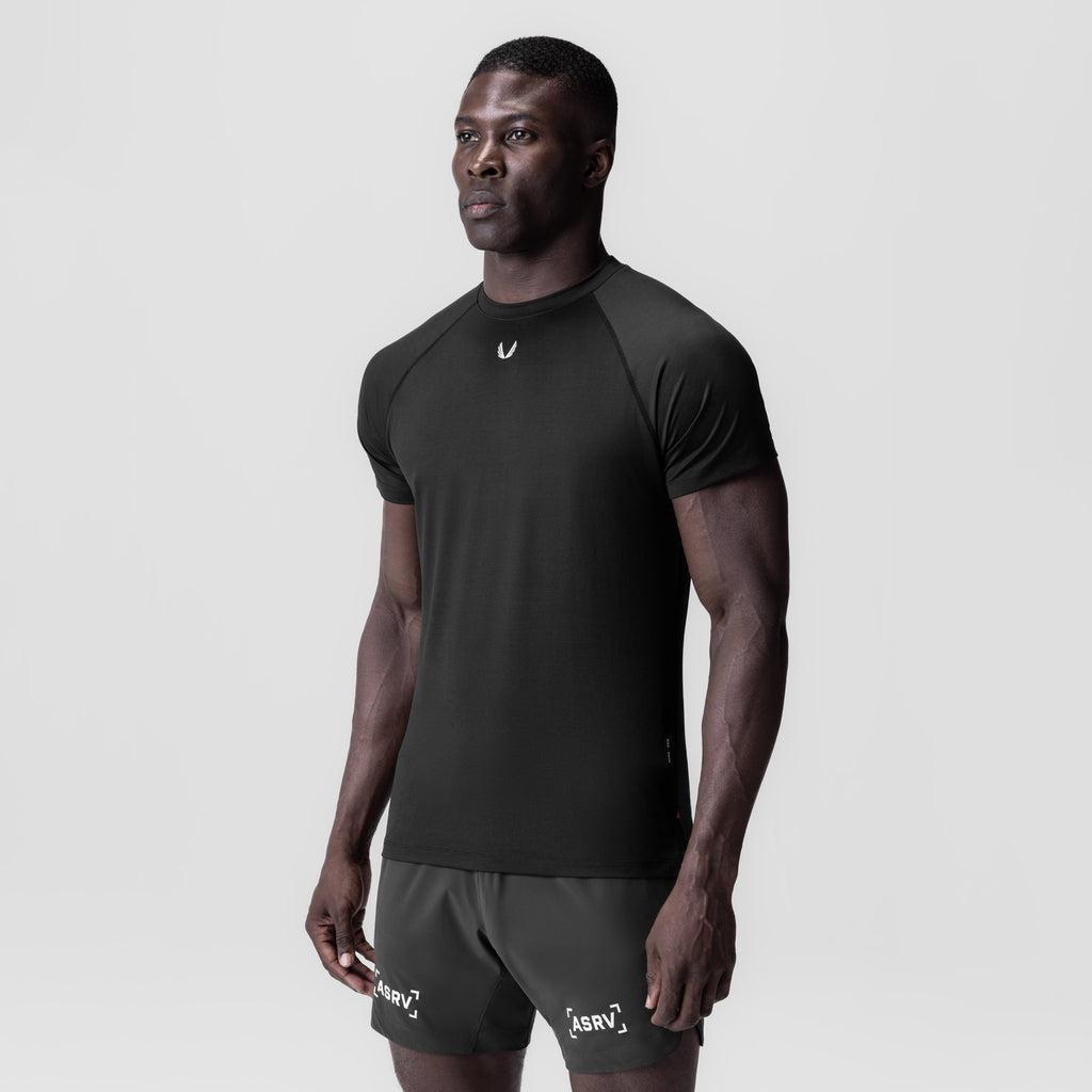 0839. 3D-Lite® 2.0 Lycra® Fitted Tee - Black "OTWR" Product Image