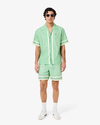 Lightweight Monogram Print Shorts Product Image