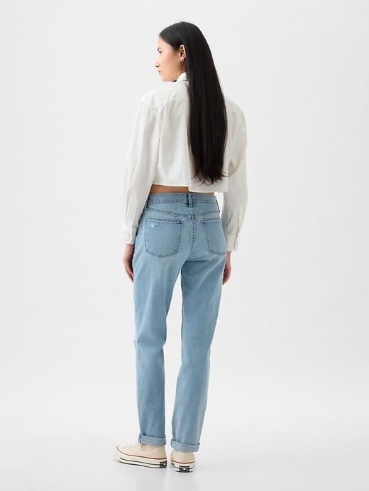 Mid Rise Girlfriend Jeans Product Image