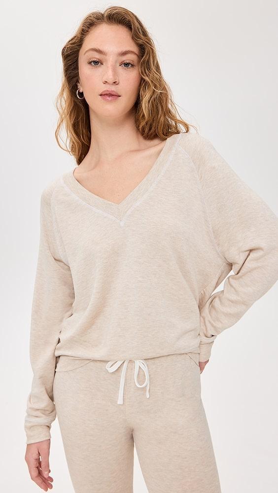 Splits59 Bennie Fleece V Neck Sweatshirt | Shopbop Product Image