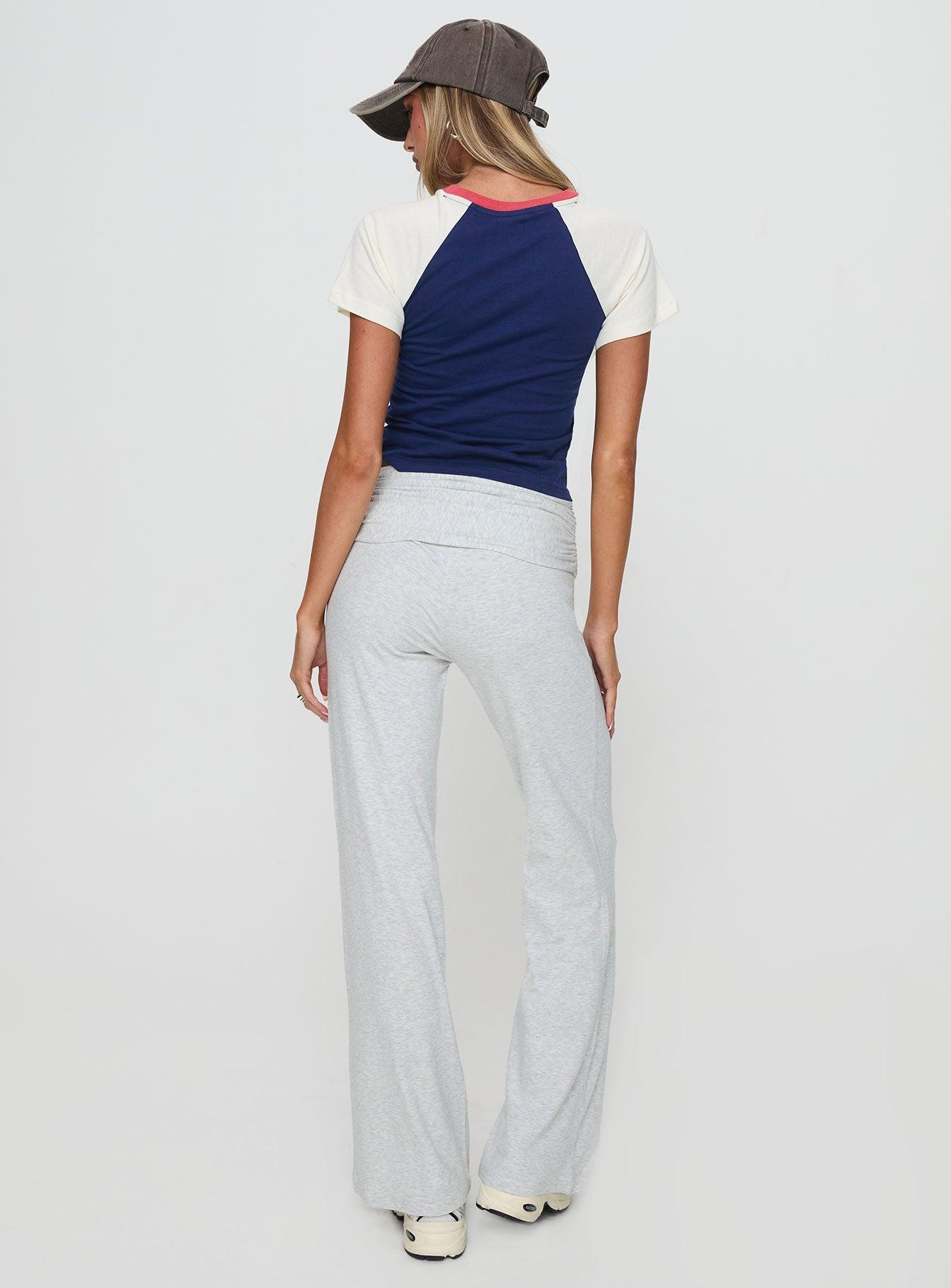 Aire Ruched Pants Grey Product Image