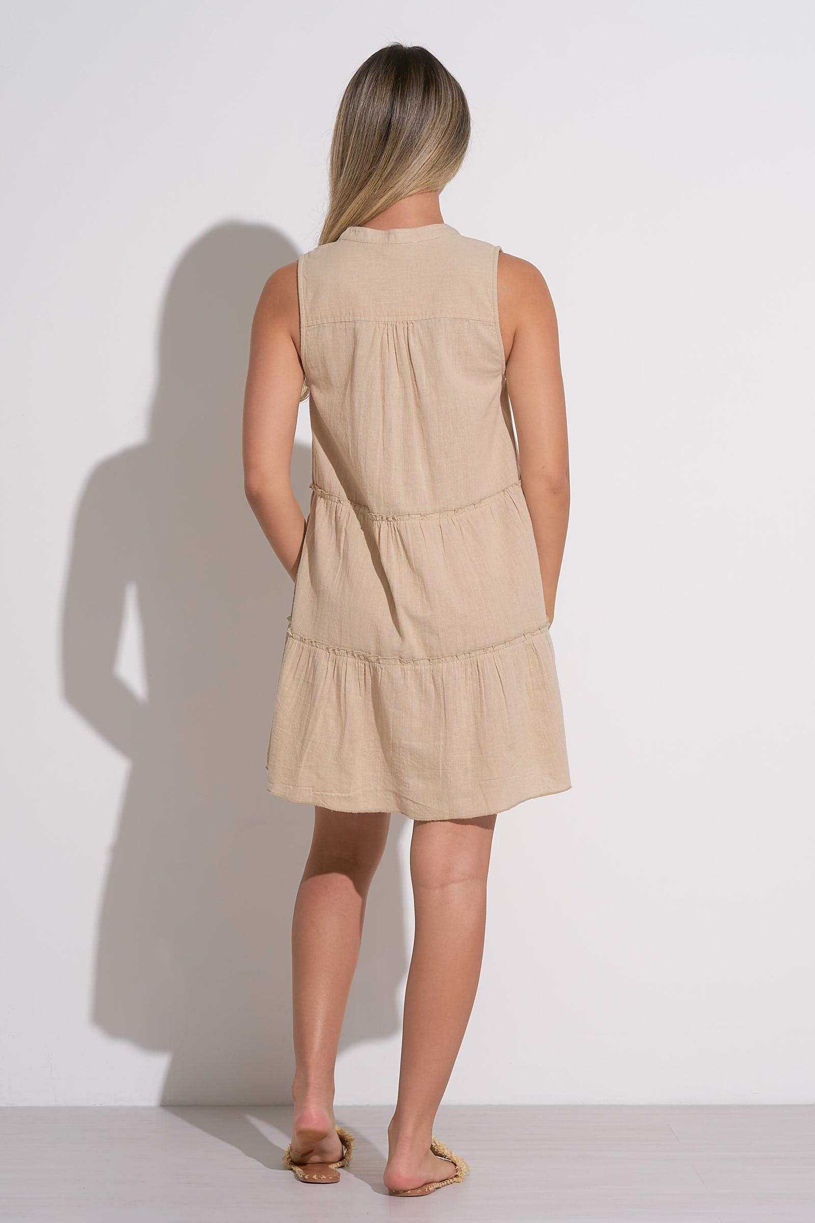 A-LINE SLEEVELESS DRESS Product Image