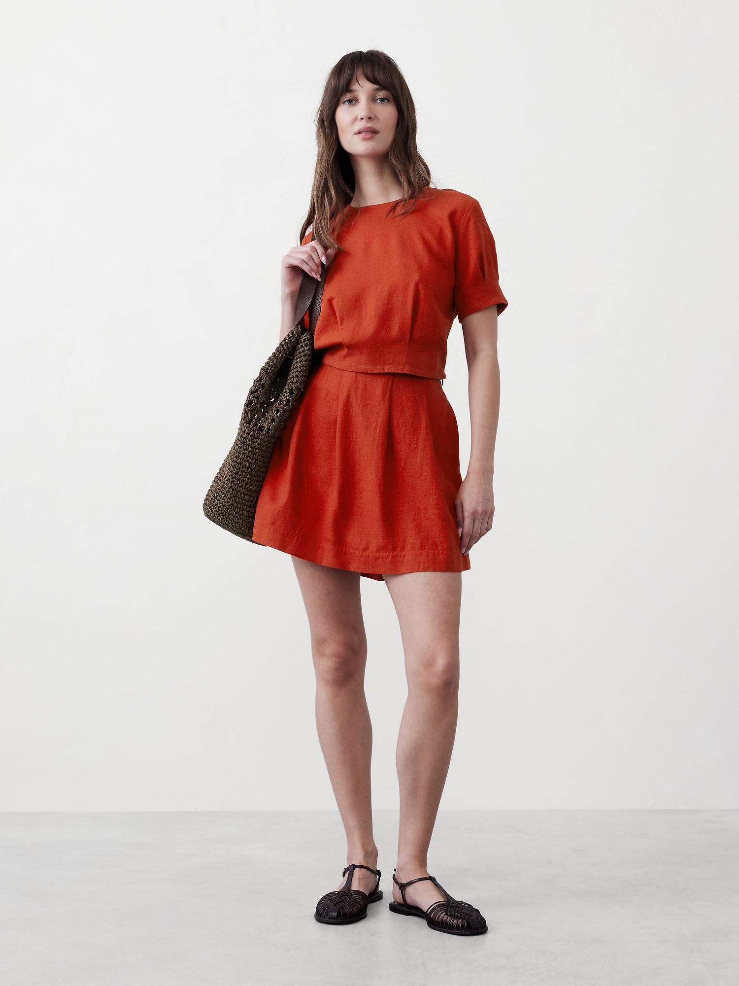 Pleated Mini Skort Product Image