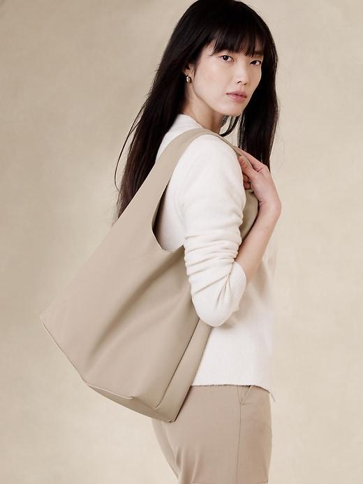 Vegan Leather Slouchy Tote Product Image