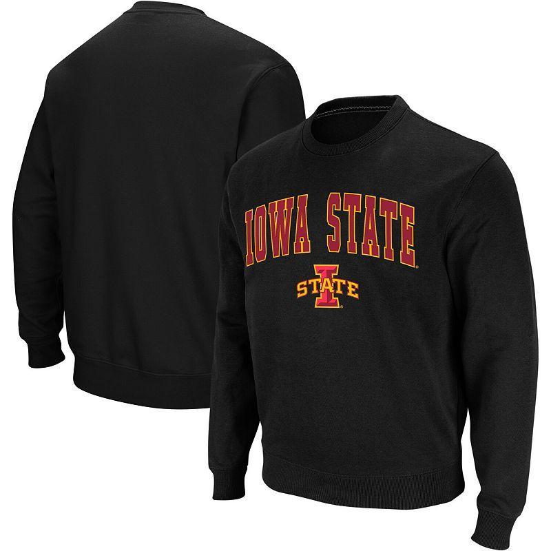 Mens Colosseum Iowa State Cyclones Arch & Logo Crew Neck Sweatshirt Product Image