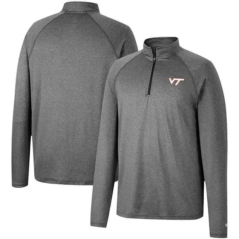 Men's Colosseum Heathered Gray Maryland Terrapins Earth First Raglan Quarter-Zip Windshirt, Size: XL, Grey Product Image