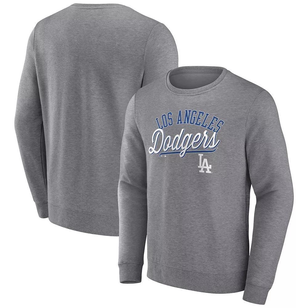 Men's Fanatics Branded Heather Gray Oakland Athletics Simplicity Pullover Sweatshirt,  Product Image