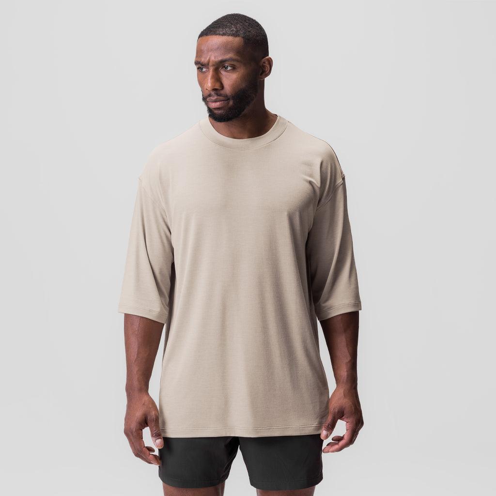 0841. 3D-Lite® 2.0 3/4-Sleeve Oversized Tee - Sand Smoke "OTWR" Product Image