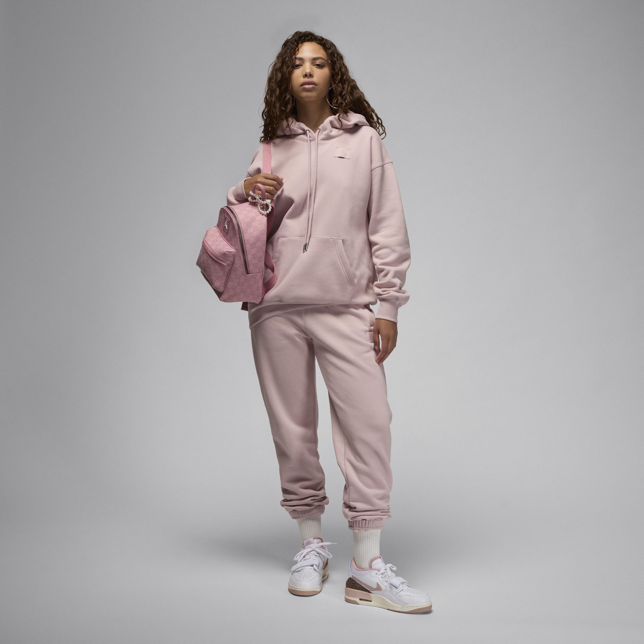 Women's Jordan Flight Fleece Satin-Lined Pullover Hoodie Product Image