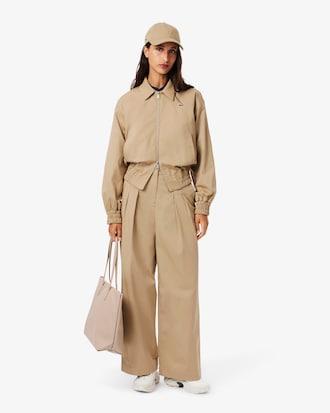 Double Collar Stretch Gabardine Jacket Product Image