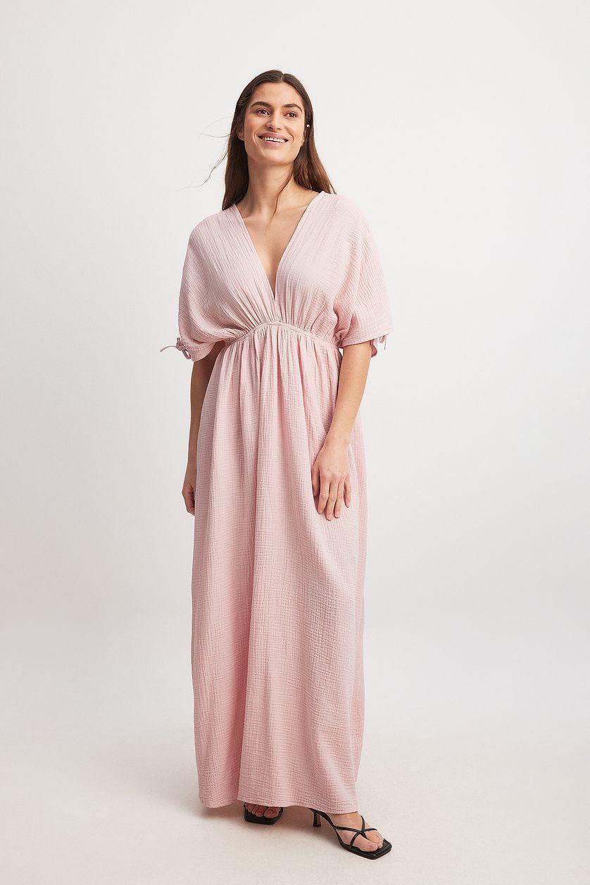 V-neck Front and Back Maxi Dress Product Image