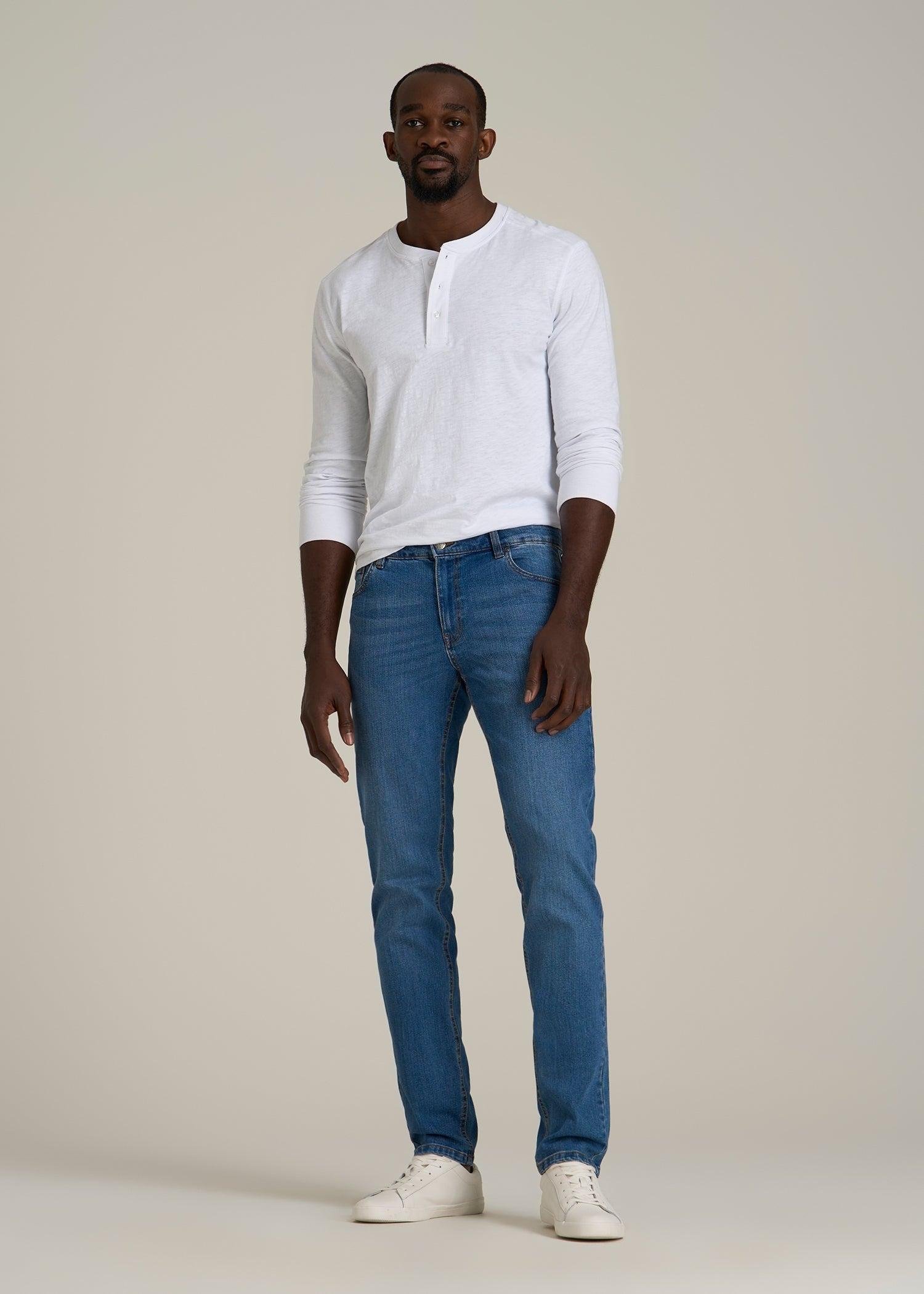 Carman TAPERED Jeans for Tall Men in Classic Mid Blue Male Product Image