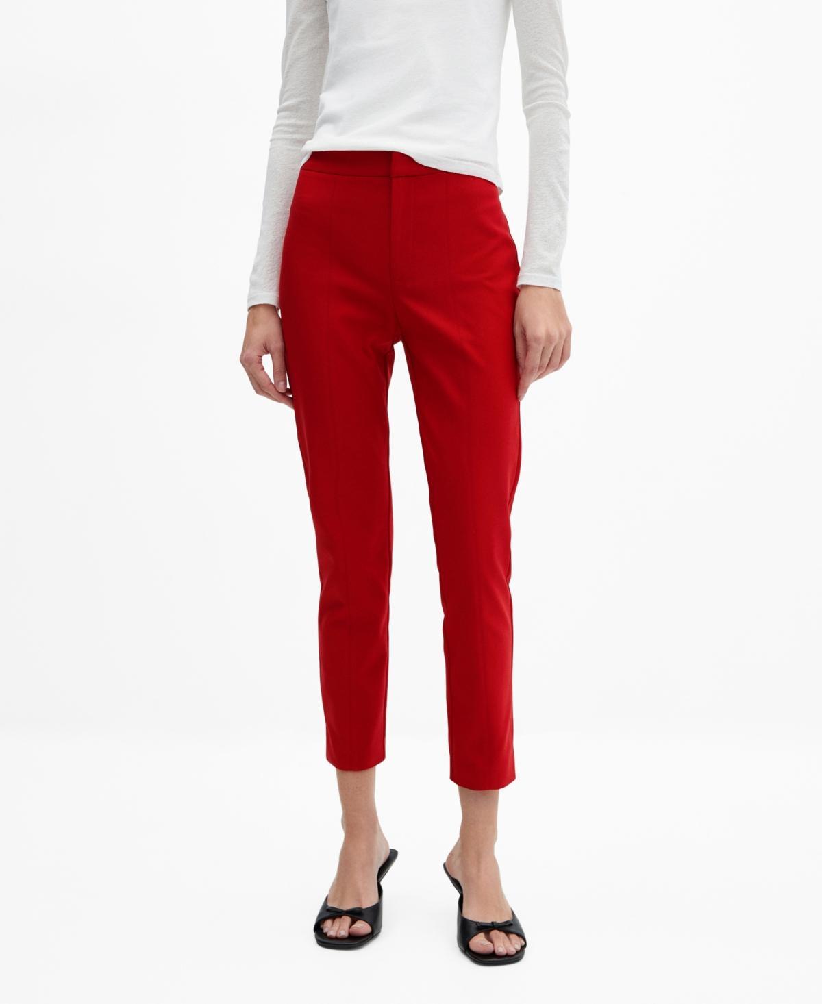 Mango Womens Crop Skinny Pants Product Image