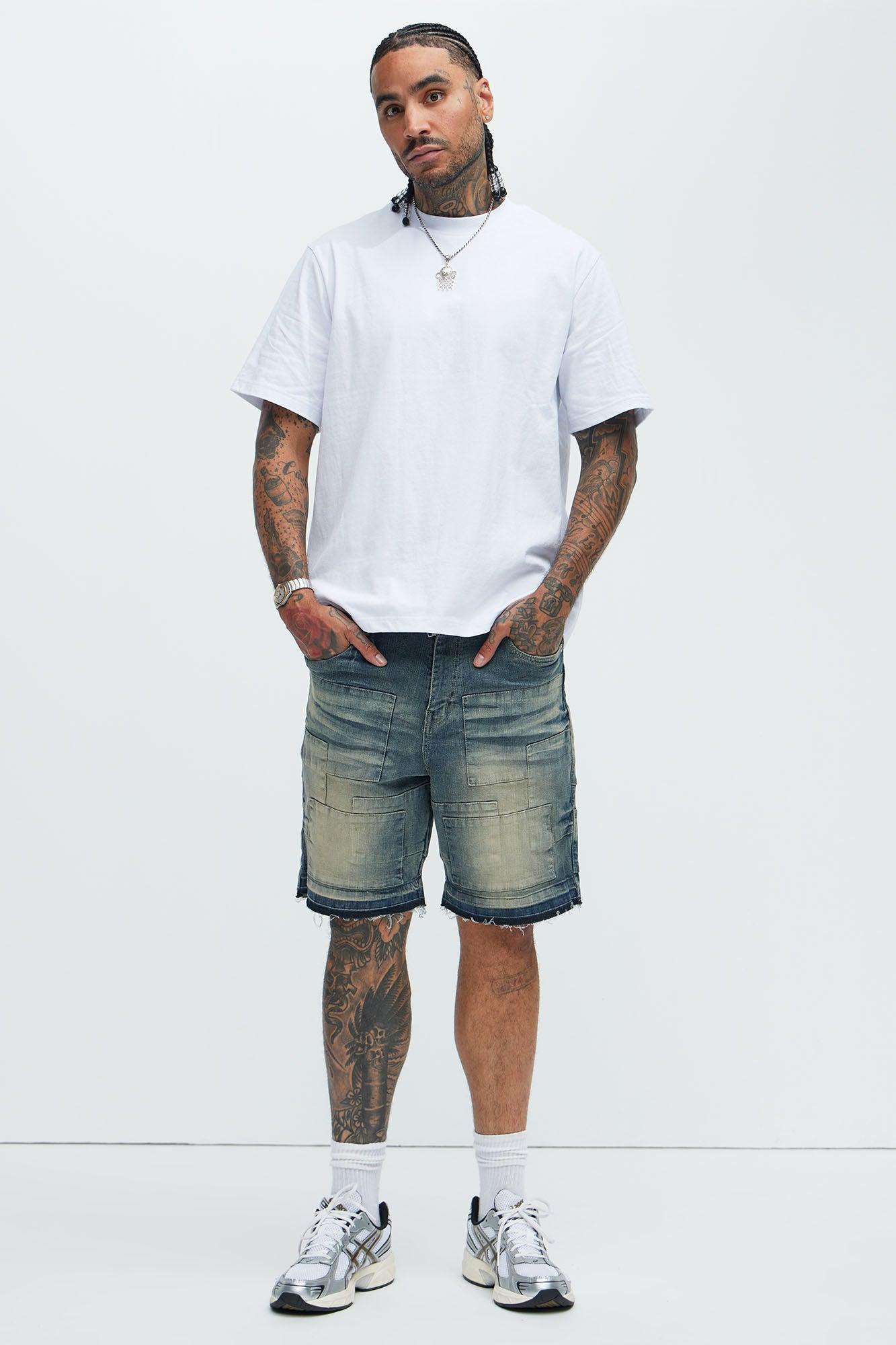 Mosley Relaxed Shorts - Medium Wash Product Image