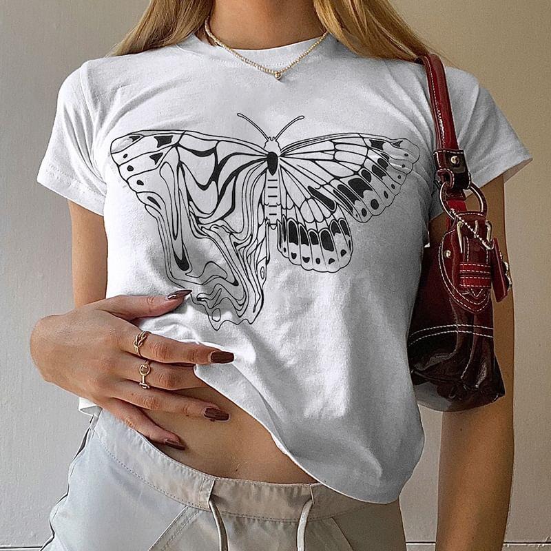 Butterfly Graphic T-shirt Product Image