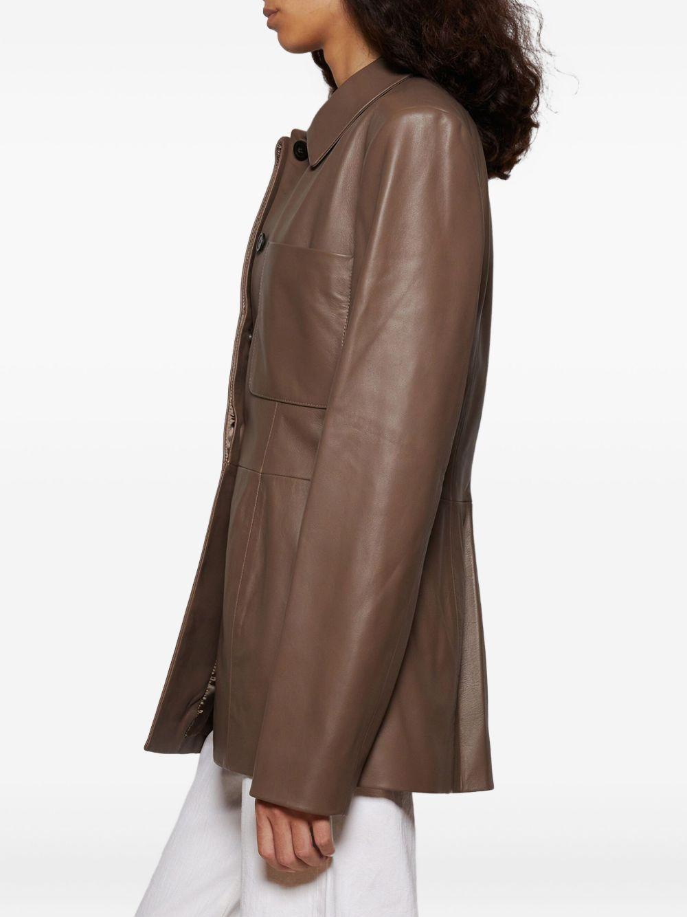 buttoned patch-pocket jacket Product Image