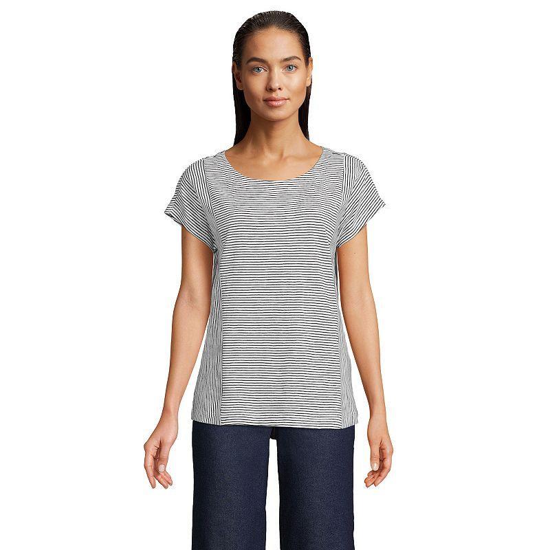 Womens Lands End Slub Tee Product Image