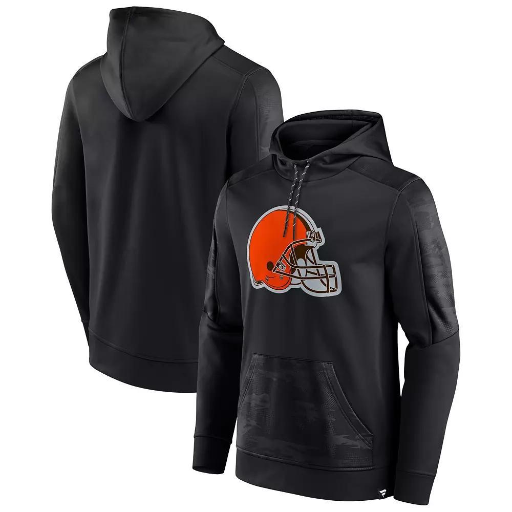 Men's Fanatics Branded Black Cleveland Browns On The Ball Pullover Hoodie, Size: Medium Product Image