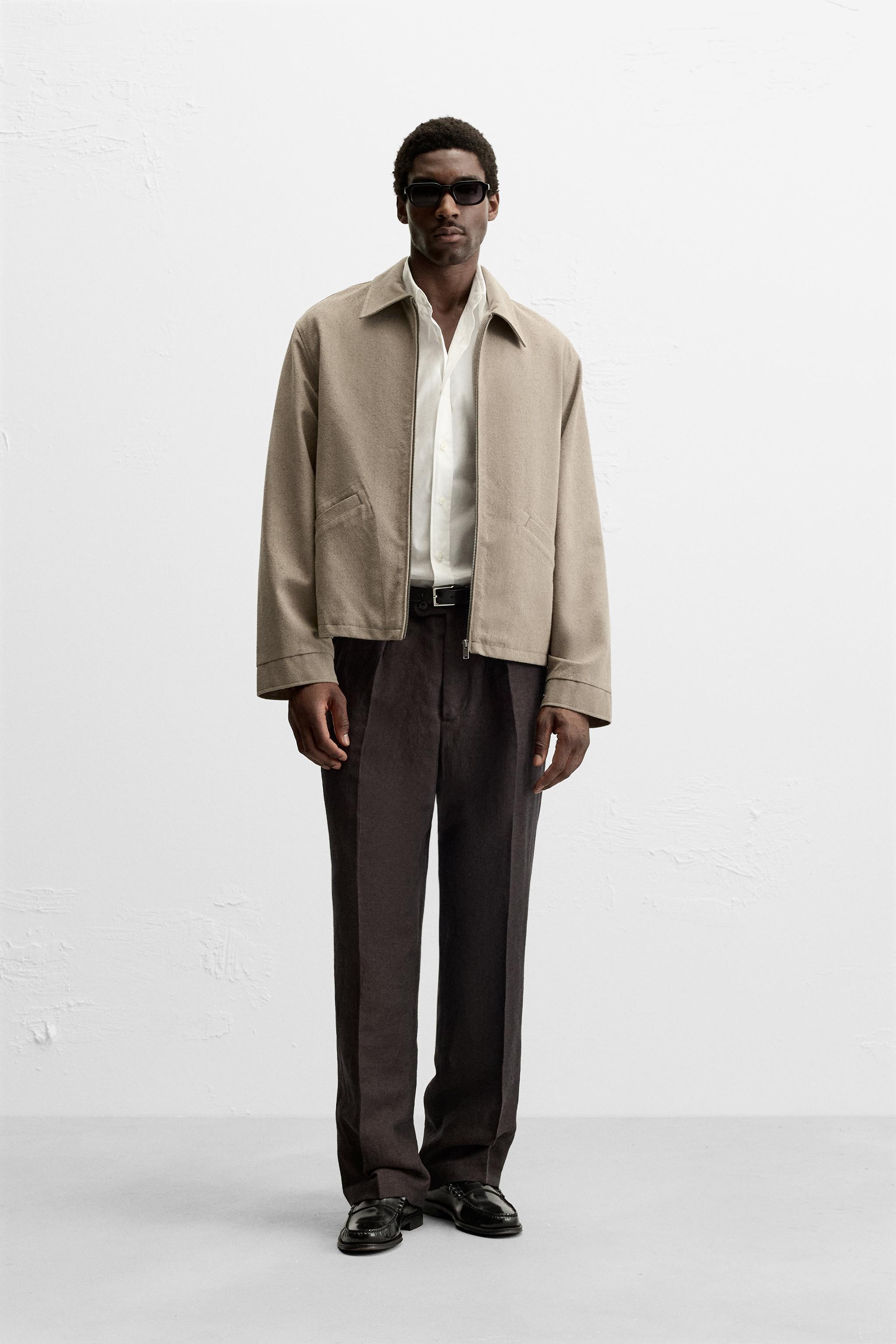 STRUCTURED TEXTURED OVERSHIRT Product Image