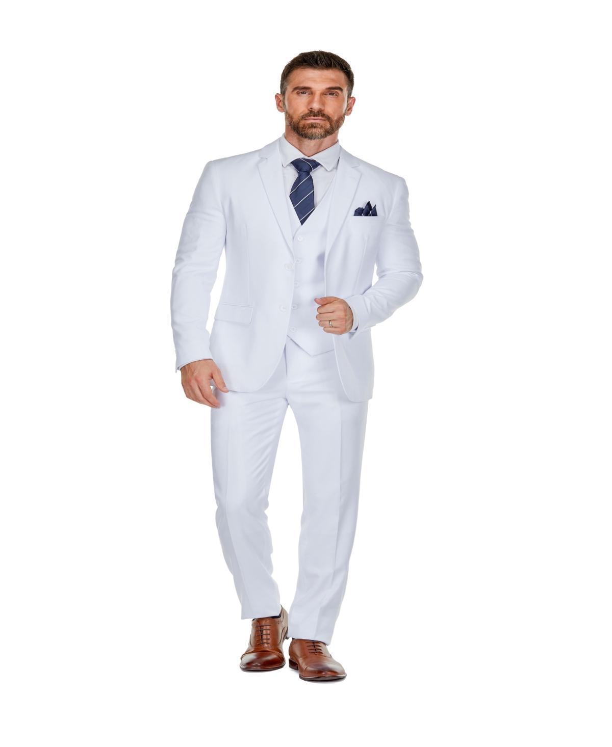 Braveman Mens 3-Piece Premium Vested 3-Piece Slim Fit Suit Product Image