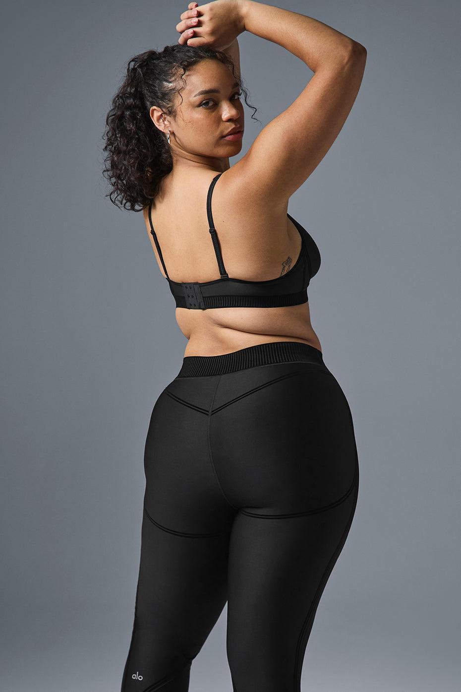 Airlift Mesh Line Up High-Waist Legging - Black Female Product Image