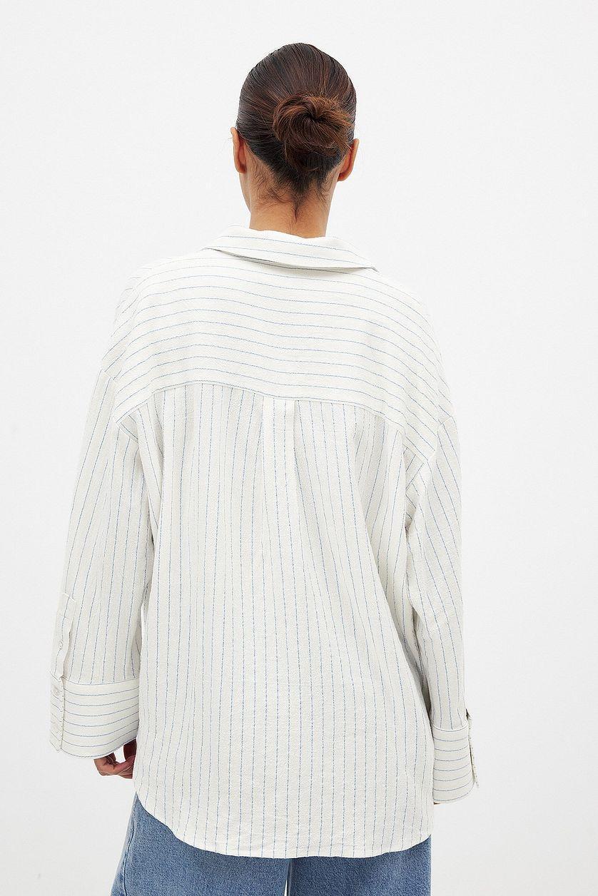 Oversized Linen Blend Shirt Product Image