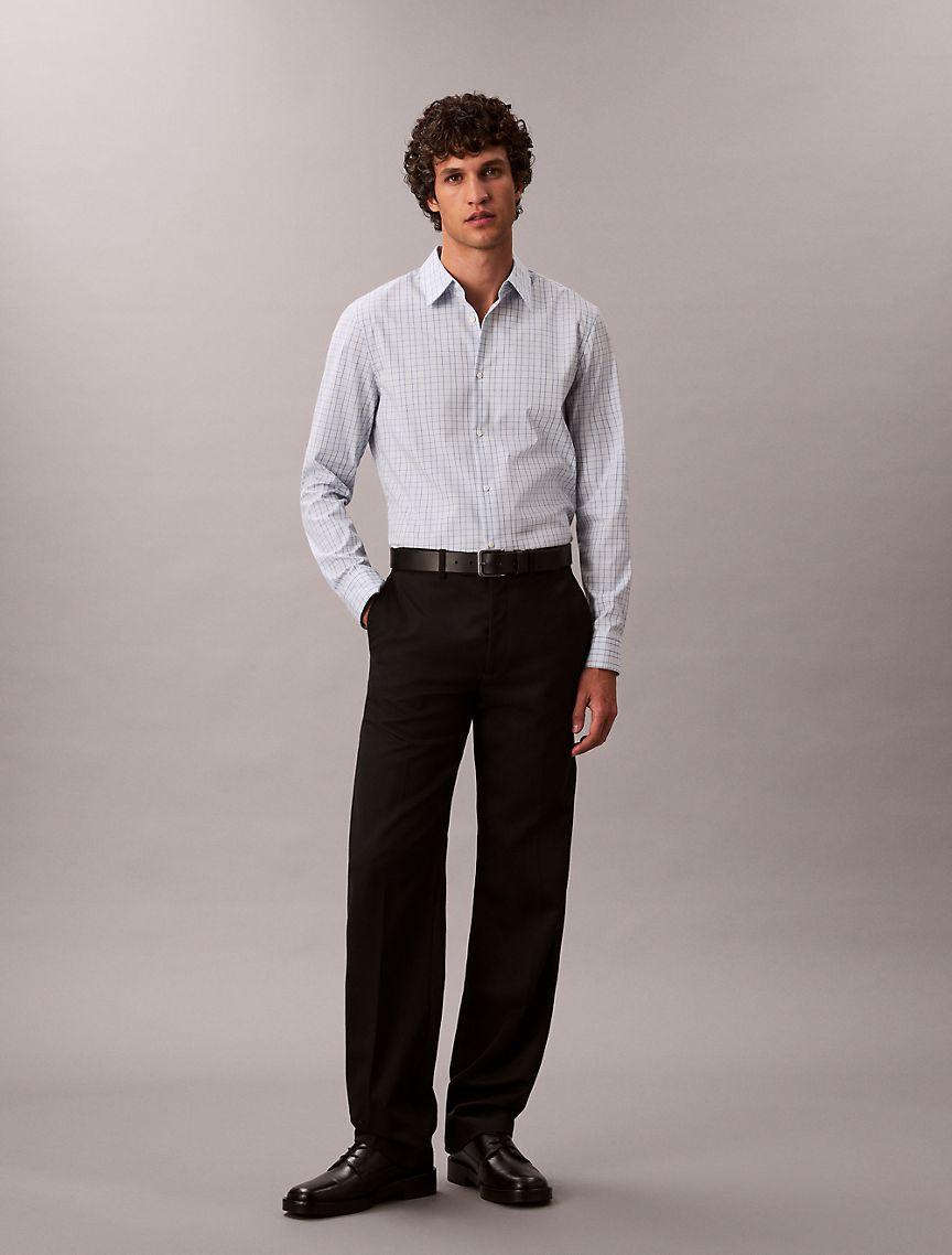 Plaid Slim Button-Down Shirt  Product Image