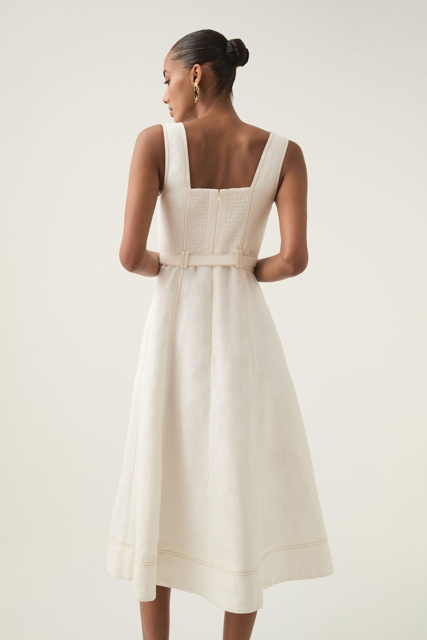 Primary Belted Midi Dress Product Image