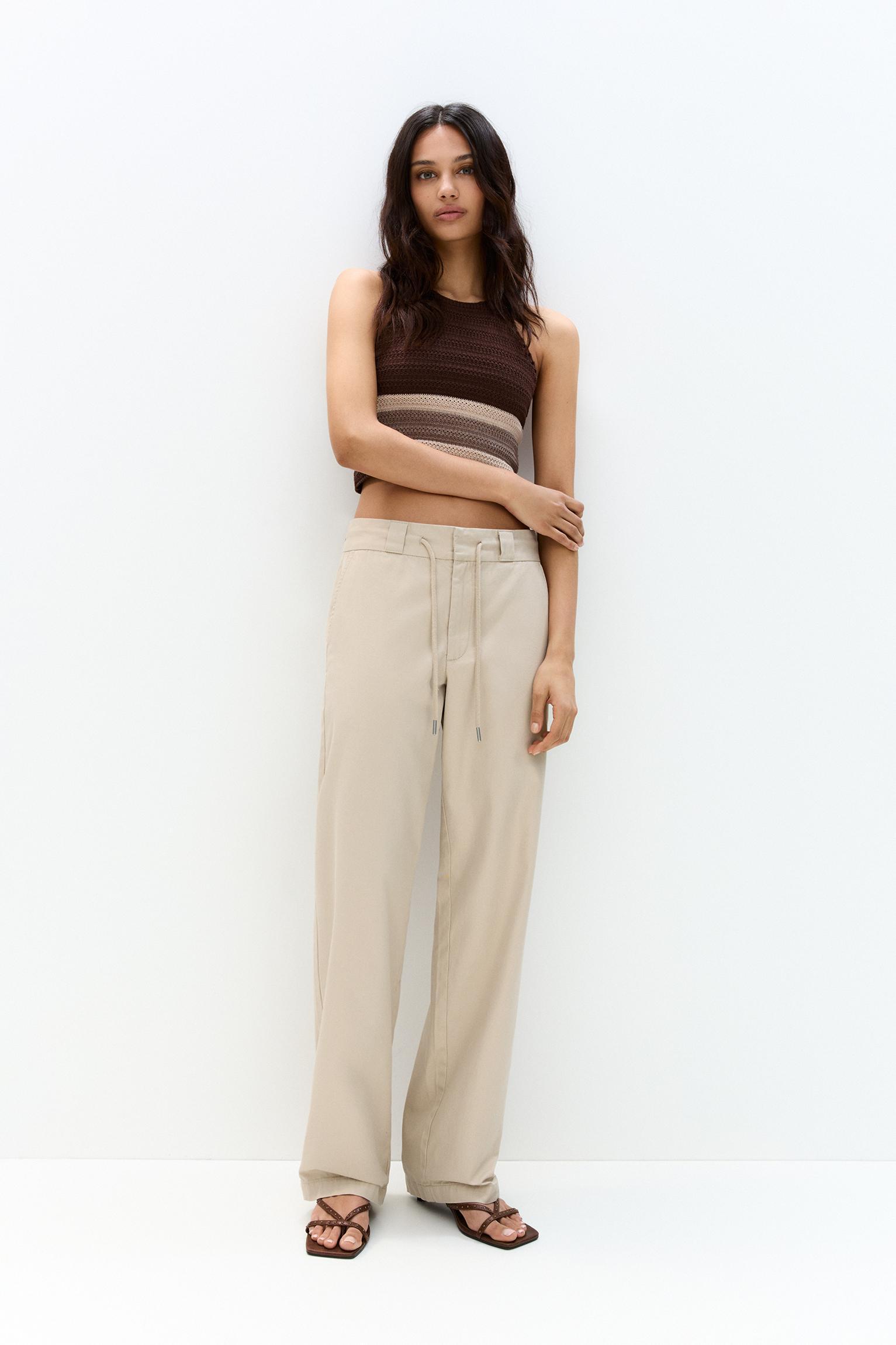 Chinos with drawstring Product Image