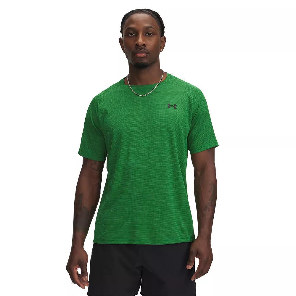 Big & Tall Under Armour Tech™ Textured Short Sleeve Tee, Men's, Size: Large Tall, Multi Kelly Green Product Image