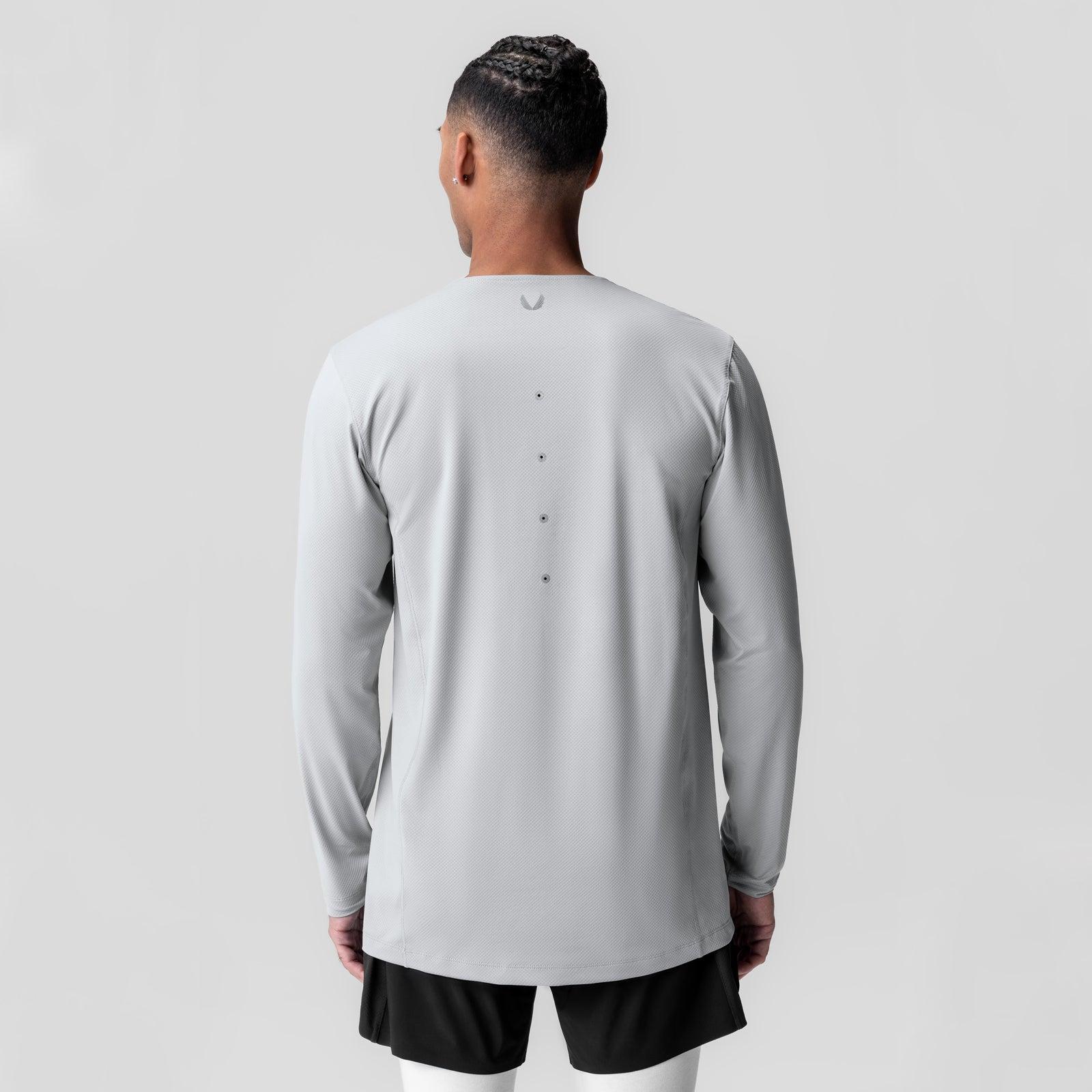 0907. AeroSilver® Training Long Sleeve - Slate Grey "Space Bracket" Product Image