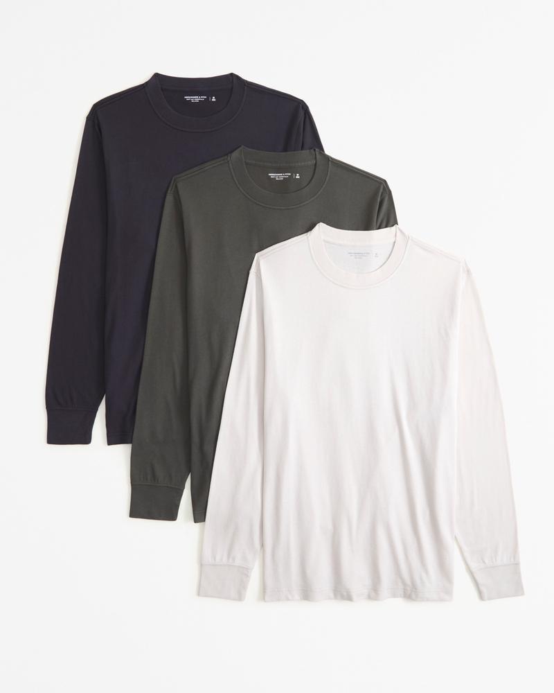 3-Pack Relaxed Essential Long-Sleeve Tees Product Image