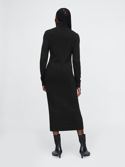 CashSoft Turtleneck Maxi Sweater Dress Product Image