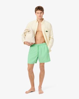 Mid Length Monochrome Swim Trunks Product Image