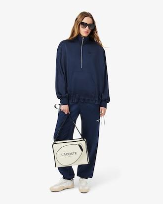 High Zipped Neck Oversized Popover Jacket Product Image