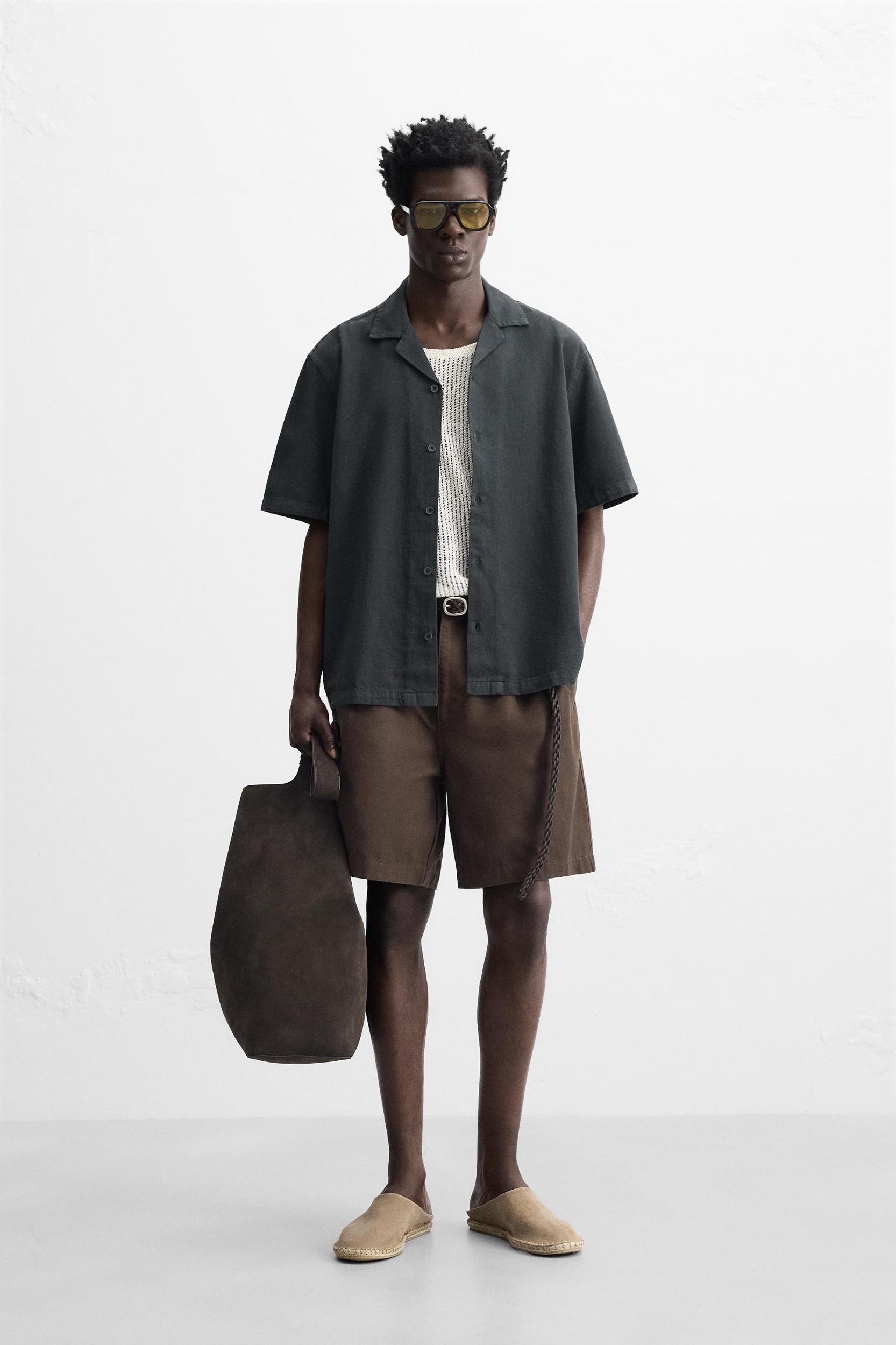 COTTON - LINEN BLEND SHIRT Product Image