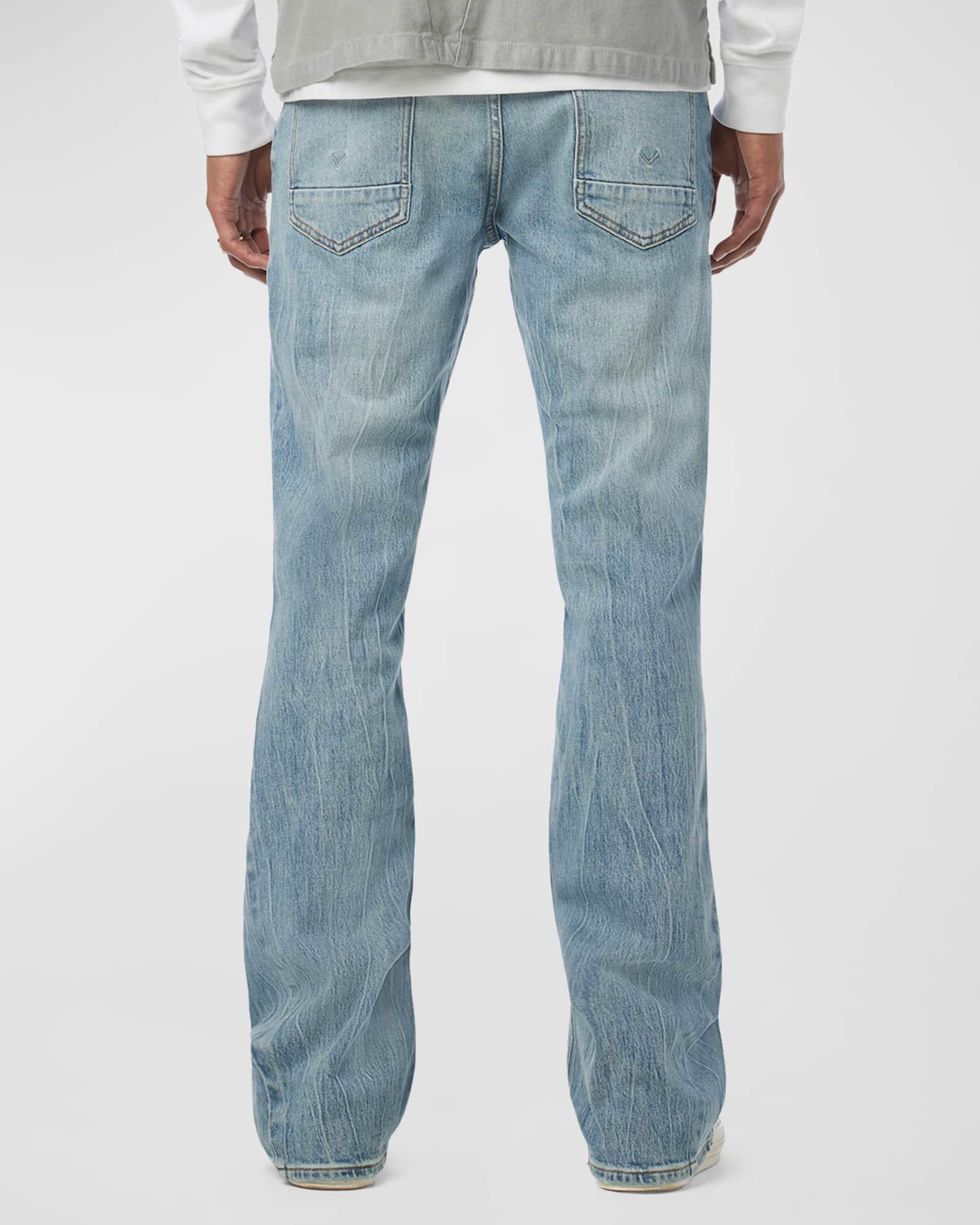 Mens Walker Distressed Stretch Flare Jeans Product Image