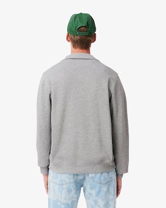 Zip-Up High Neck Interlock Sweatshirt Product Image