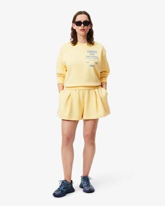 Pleated Fleece Shorts Product Image