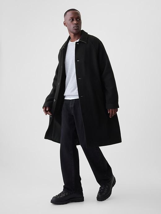 Oversized Wool-Blend Topcoat Product Image